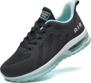 Lamincoa Womens Walking Shoes Lightweight Running Shoes Women’s Tennis Shoes Non Slip Air Shoes Breathable Mesh Air Cushion Sneakers for Gym Workout Sports