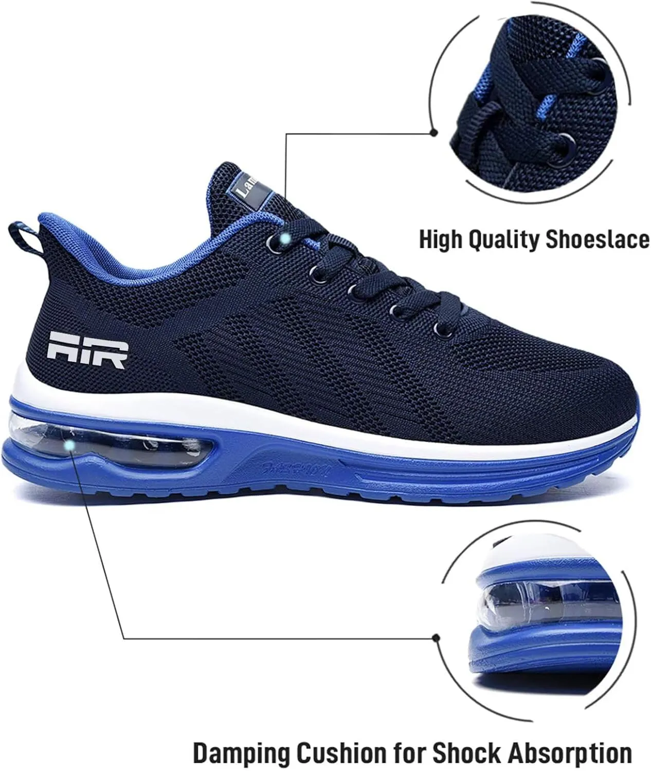 Lamincoa Womens Walking Shoes Lightweight Running Shoes Women’s Tennis Shoes Non Slip Air Shoes Breathable Mesh Air Cushion Sneakers for Gym Workout Sports