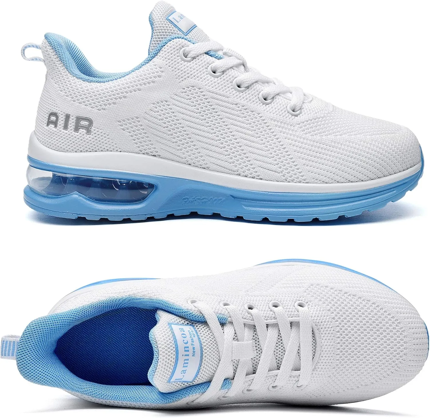 Lamincoa Womens Walking Shoes Lightweight Running Shoes Women’s Tennis Shoes Non Slip Air Shoes Breathable Mesh Air Cushion Sneakers for Gym Workout Sports