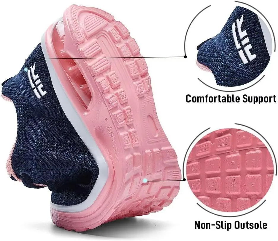 Lamincoa Womens Walking Shoes Lightweight Running Shoes Women’s Tennis Shoes Non Slip Air Shoes Breathable Mesh Air Cushion Sneakers for Gym Workout Sports