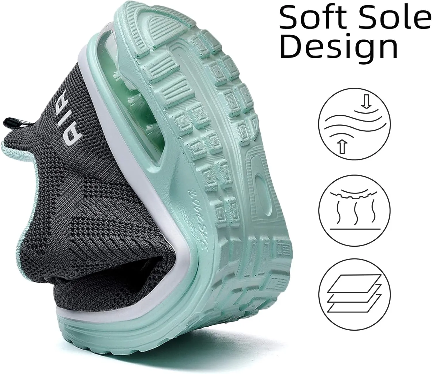 Lamincoa Womens Walking Shoes Lightweight Running Shoes Women’s Tennis Shoes Non Slip Air Shoes Breathable Mesh Air Cushion Sneakers for Gym Workout Sports
