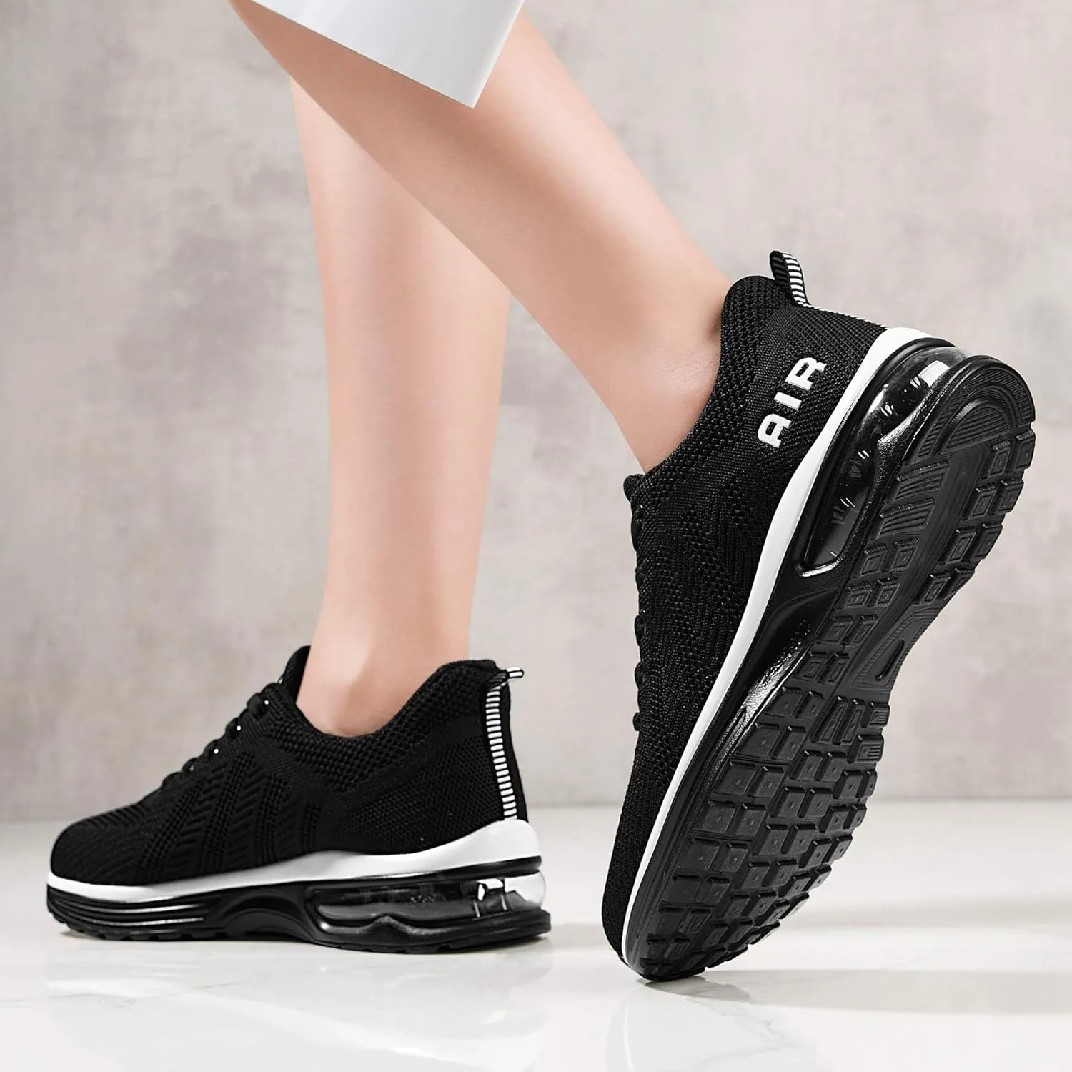Lamincoa Womens Walking Shoes Lightweight Running Shoes Women’s Tennis Shoes Non Slip Air Shoes Breathable Mesh Air Cushion Sneakers for Gym Workout Sports