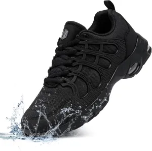 LARNMERN Non Slip Work Shoes for Men Slip Resistant Sneakers Casual Comfort Walking Mens Chef Kitchen Breathable Air Cushion Wide Width