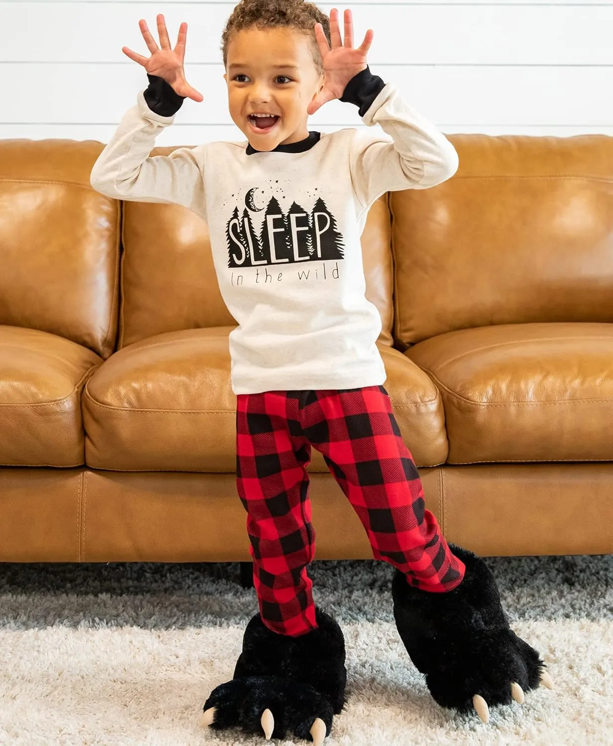 Lazy One Animal Paw Slippers for Kids and Adults, Fun Costume for Kids, Cozy Furry Slippers