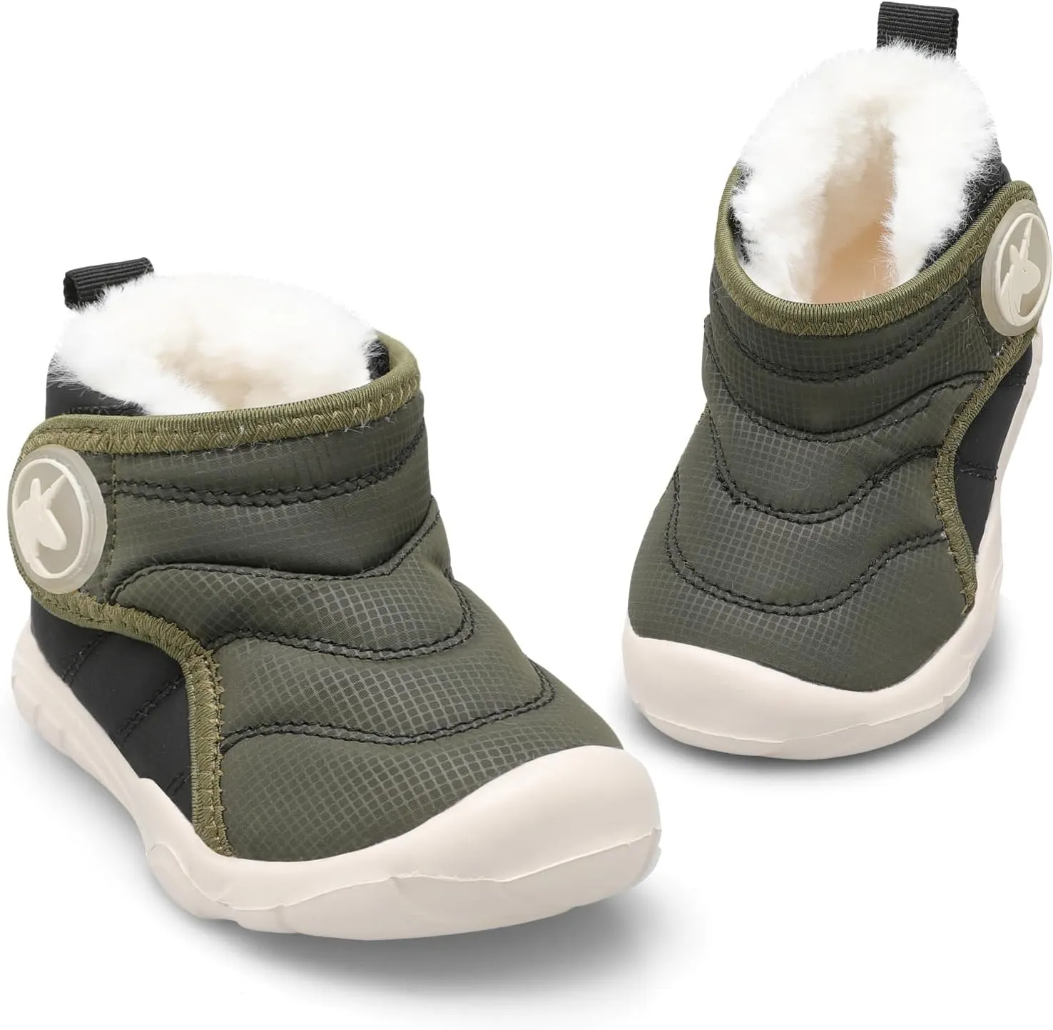 LeIsfIt Toddler Boots Girls Boys Winter Boots Cozy Fleece Snow Boots Indoor Outdoor Warm Shoes