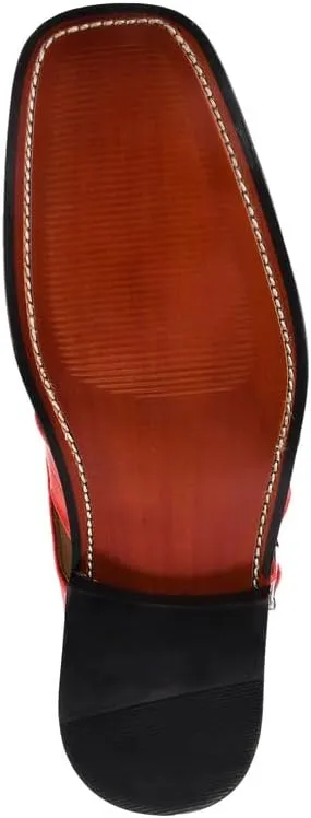 LIBERTYZENO Mens Closed Toe Genuine Leather Adults Buckle Closure Fisherman Sandals for Prom Graduation