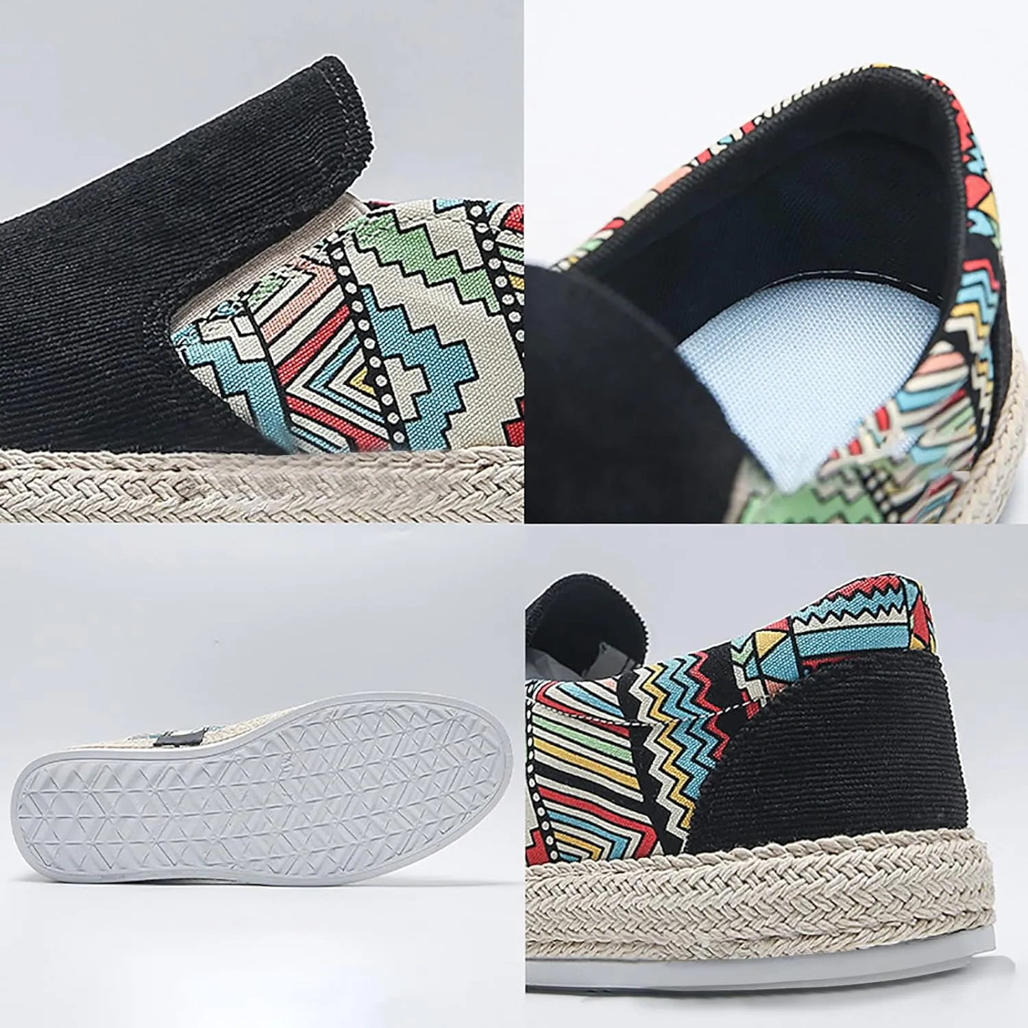 Lightweight Shoes Men's Casual Low Boots Canvas Slip On Shoes in Spring and Summer