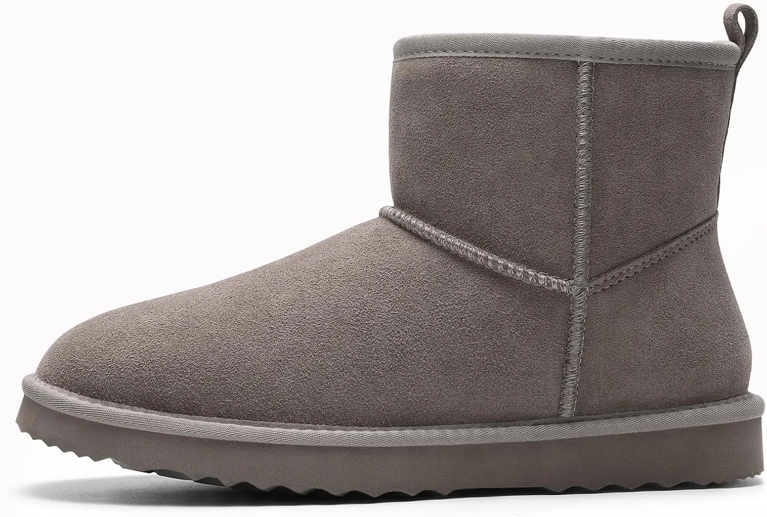 Litfun Suede Mini Boots for Women Winter Warm Fuzzy Boots Comfort Snow Boots with Fur Lined