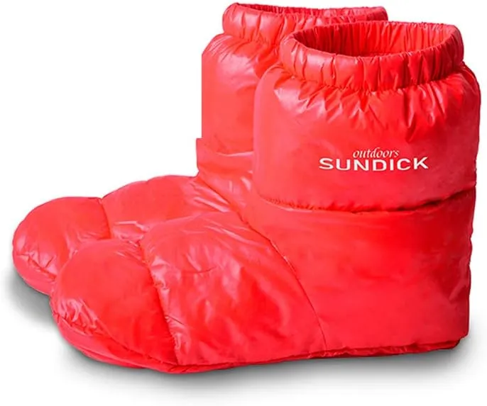 Lixada Outdoors Camping Slippers Warm Socks for Sleeping Bag Indoors Warm Boots Men Women Winter Duck Down Booties Slipper Boots