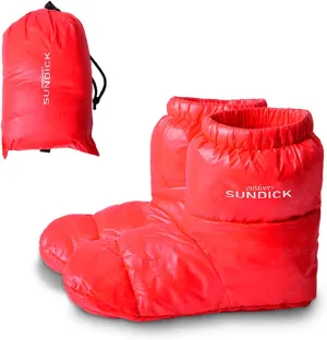Lixada Outdoors Camping Slippers Warm Socks for Sleeping Bag Indoors Warm Boots Men Women Winter Duck Down Booties Slipper Boots