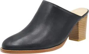 Maypie Womens Chunky Heels Mules and Clogs Closed Toe Bootie Pumps Slides Shoes