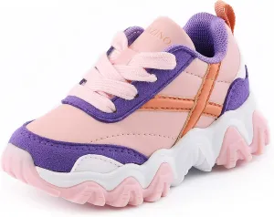 Mazino Kids Unisex Fashion Sneakers Lace-Up Shoes Tennis for Boys and Girls
