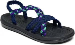 MEGNYA Women's Comfortable Walking Sandals with Arch Support, Athletic Hiking Sandals with Handmade Straps, Outdoor Soft Water Sandals for Beach Poolside Travel Camping