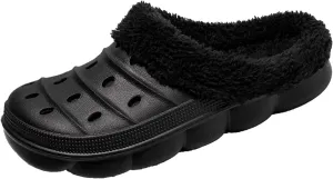 Meidiastra Women’s Mens Fur Lined Clogs Slipper Lightweight Waterproof House Slippers