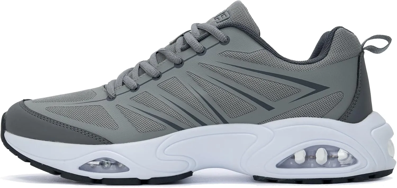 Mens Air Running Shoes Tennis Athletic Sneakers Lightweight Breathable Non Slip Walking Jogging Workout Gym Sports Footwear US 7-13