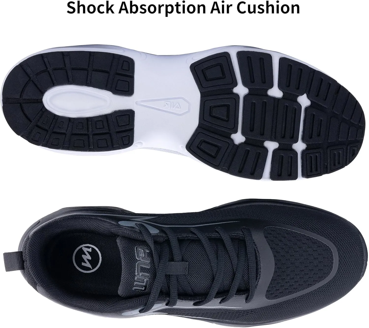 Mens Air Running Shoes Tennis Athletic Sneakers Lightweight Breathable Non Slip Walking Jogging Workout Gym Sports Footwear US 7-13