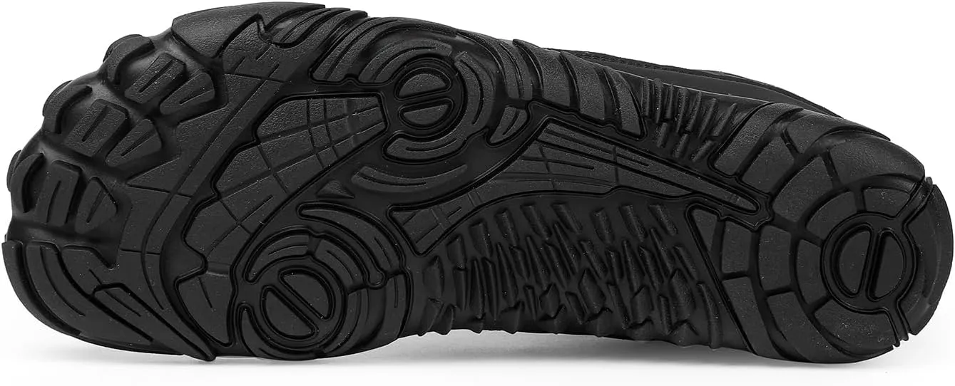 Men's & Womens Snow Boots Waterproof Warm Fur Lined Winter Hiking Boot Snow Sneakers Slip On Barefoot Shoes Wide Toe Box Shoes Zero Drop Shoes Men Women Ankle Booties Unisex Outdoor Shoes