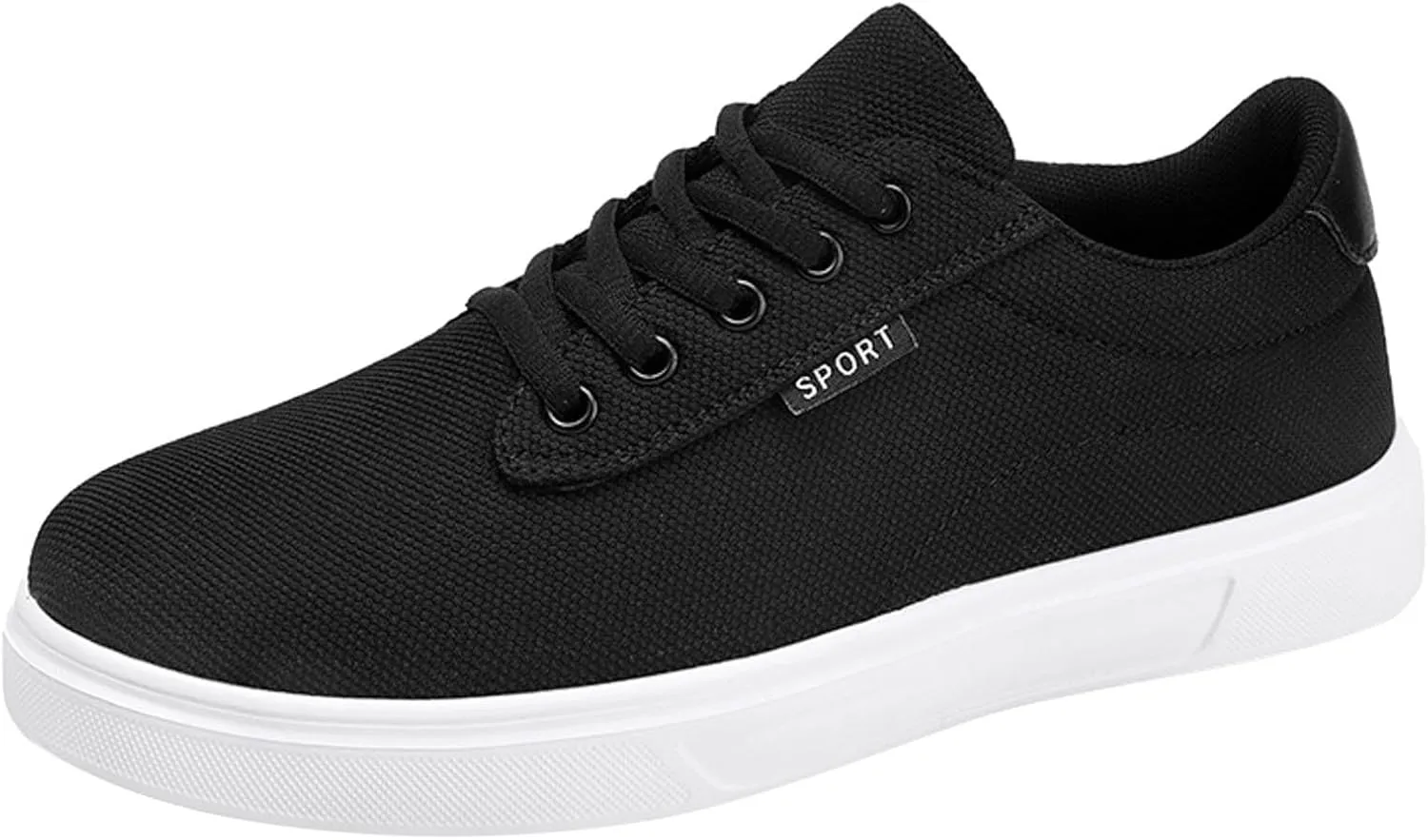 Men's Canvas Fashion Sneaker Low Top Shoes Classic Men's Canvas Sneakers Comfortable Walking Casual Lace up Tennis Shoes