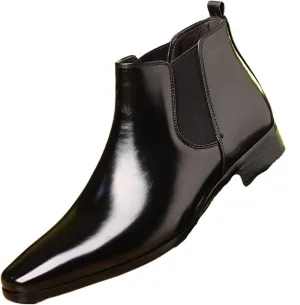 Men's Chelsea Boots Casual Dress Boots Ankle Slip on Boots for Men