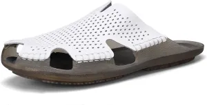 Men's Closed Toe Sandals Casual Slip On Sandals Comfortable Non-Slip Beach Fisherman Sandals Slippers Outdoor Sports Walking Sandals - Men's Large Size - 5-14 US Sizes