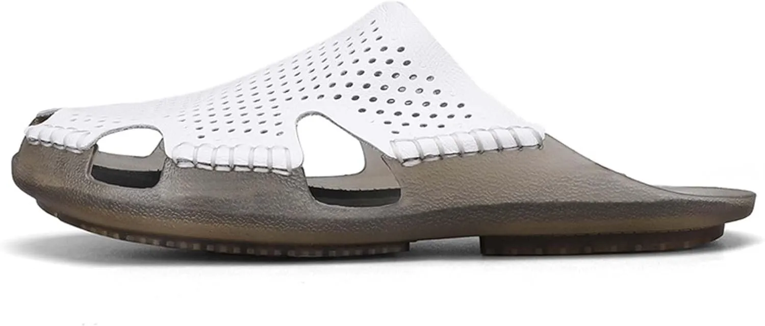 Men's Closed Toe Sandals Casual Slip On Sandals Comfortable Non-Slip Beach Fisherman Sandals Slippers Outdoor Sports Walking Sandals - Men's Large Size - 5-14 US Sizes