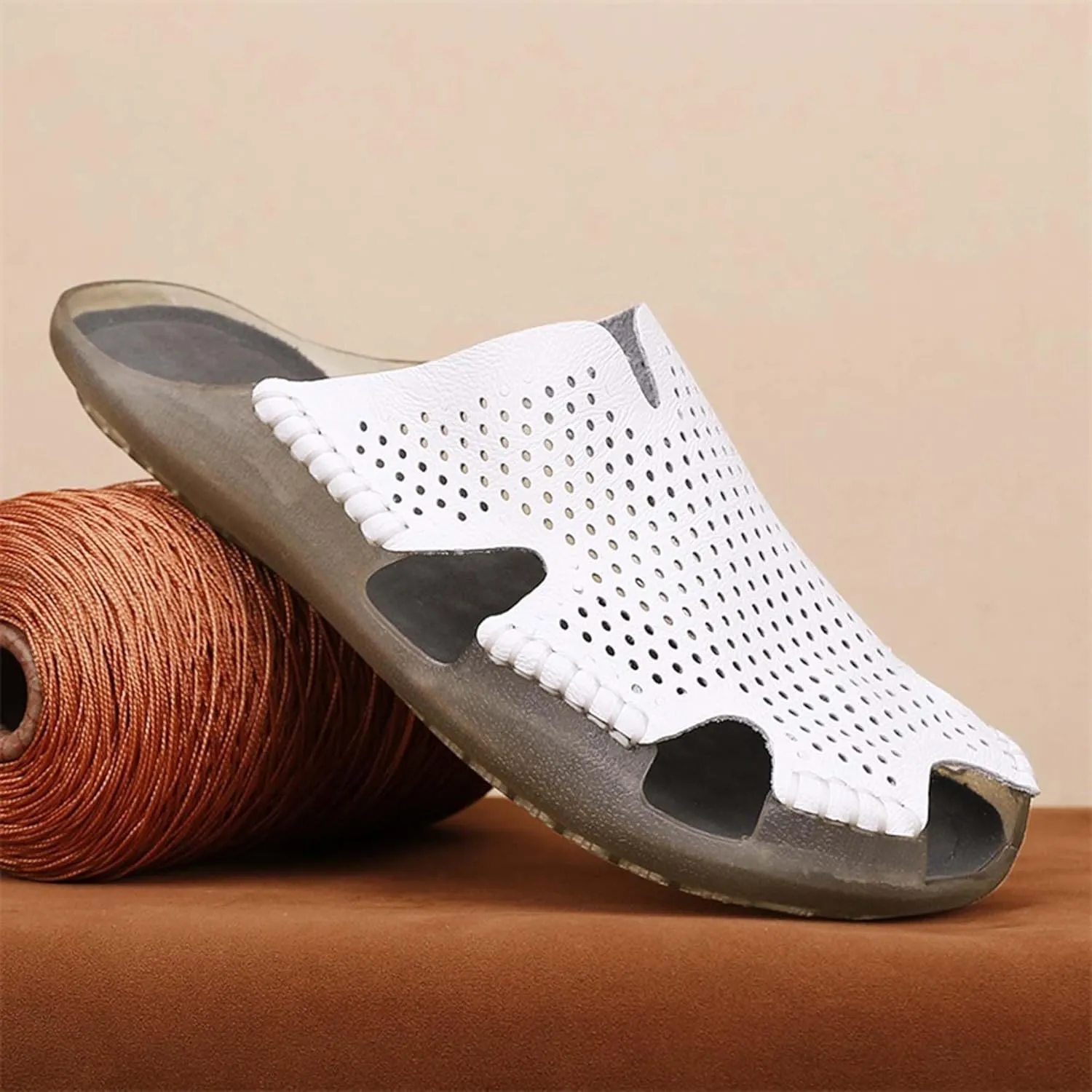 Men's Closed Toe Sandals Casual Slip On Sandals Comfortable Non-Slip Beach Fisherman Sandals Slippers Outdoor Sports Walking Sandals - Men's Large Size - 5-14 US Sizes
