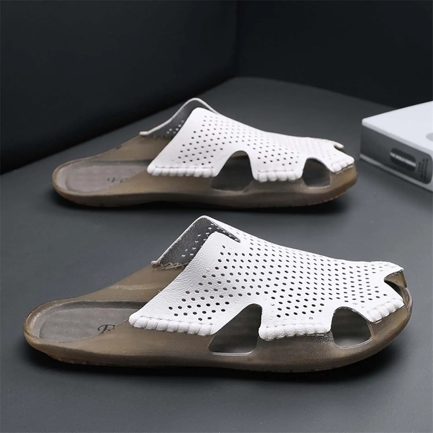 Men's Closed Toe Sandals Casual Slip On Sandals Comfortable Non-Slip Beach Fisherman Sandals Slippers Outdoor Sports Walking Sandals - Men's Large Size - 5-14 US Sizes