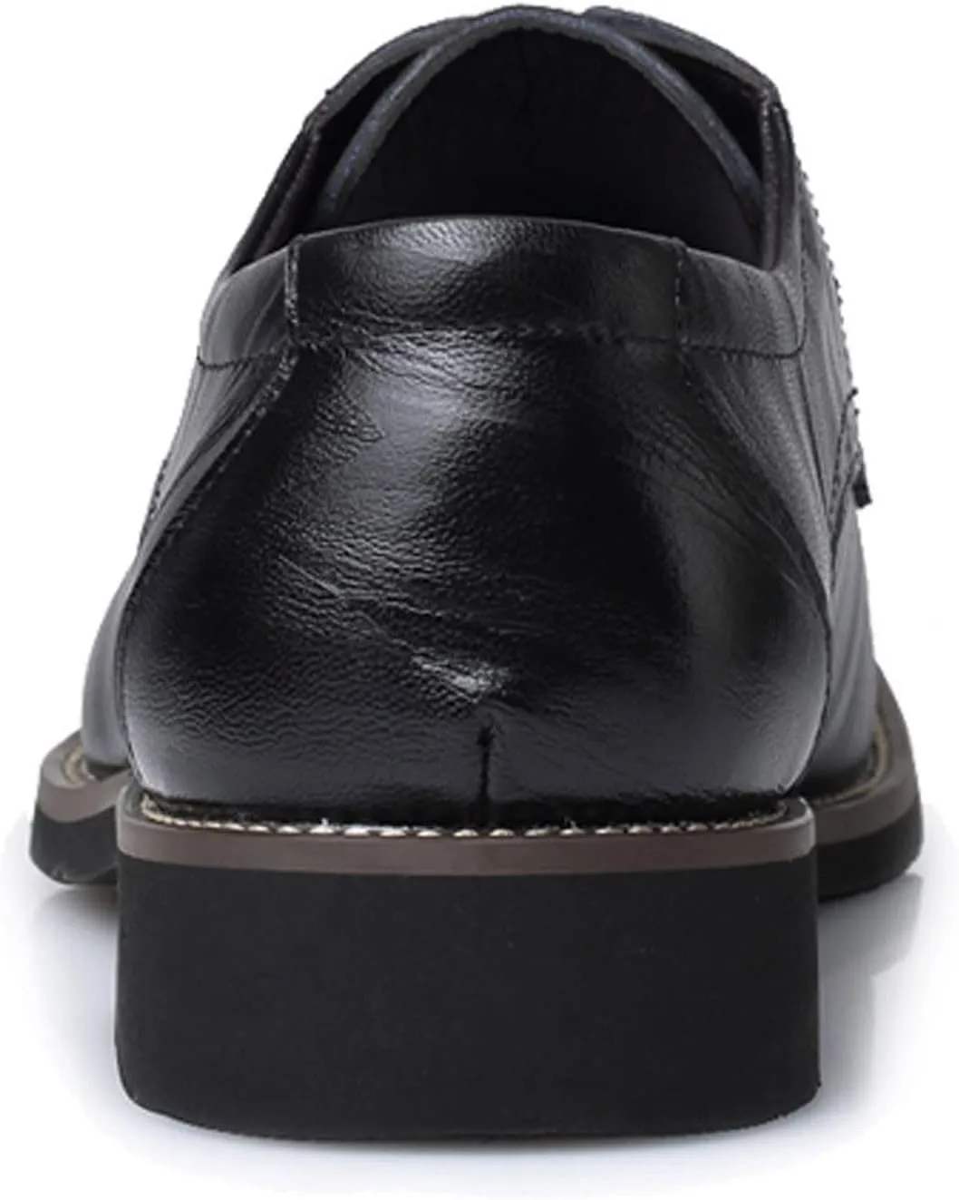 Mens Comfortable Business Casual Shoes Classical Style Shoes for Men Slip On PU Leather Low Rubber Sole Block Heel Work Mens Dress Shoes Men's Loafers Slip-Ons Casual