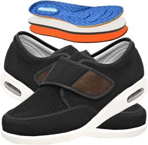 Men's Diabetic Shoes - Extra Wide Trainers for Swollen Feet - Comfortable Slip-On Sneakers with Arch Support