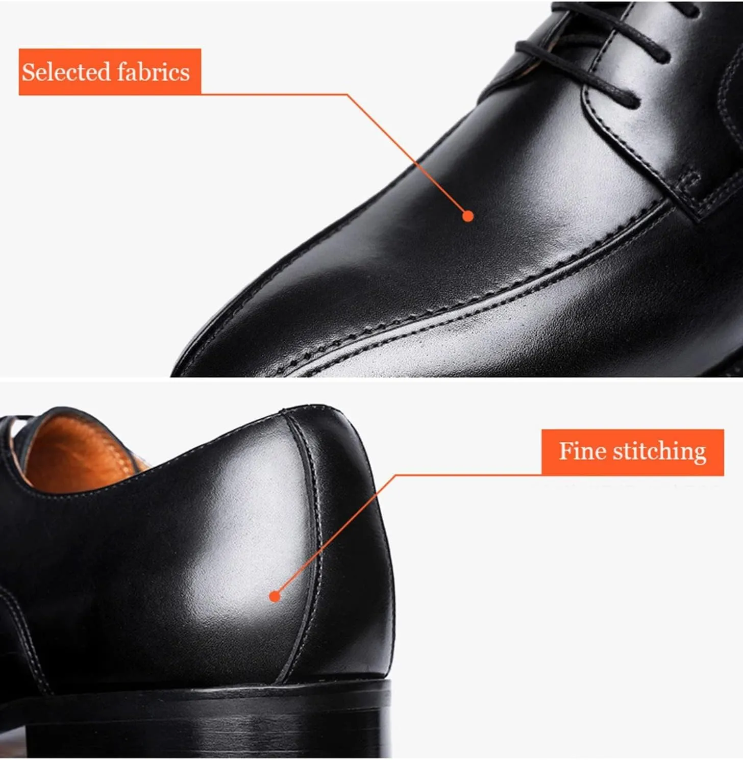 Men's Dress Oxford Formal Shoes Classic Lace-ups Comfort Business Wedding Derby Shoes for Men