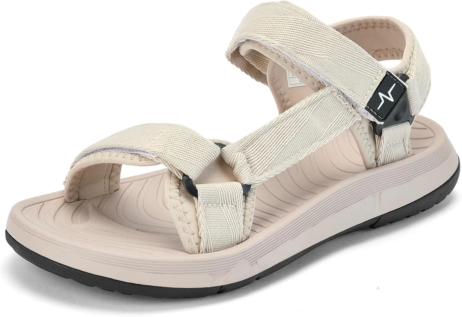 Mens Hiking Sandals with Arch Support - Cushion Sport Athletic Walking Sandles Outdoor Summer Comfortable Casual Waterproof Beach Water Sandal for Wide Feet