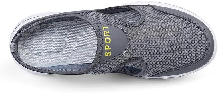 Men's House Slippers,Half Shoes For Men,Slip-on Mules,Slipons,Breathable mesh,Lightweight,Summer Shoe