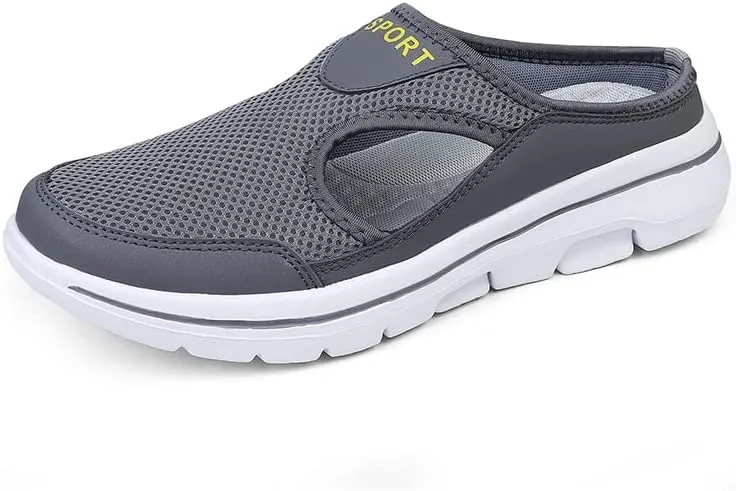 Men's House Slippers,Half Shoes For Men,Slip-on Mules,Slipons,Breathable mesh,Lightweight,Summer Shoe
