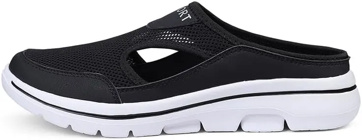 Men's House Slippers,Half Shoes For Men,Slip-on Mules,Slipons,Breathable mesh,Lightweight,Summer Shoe