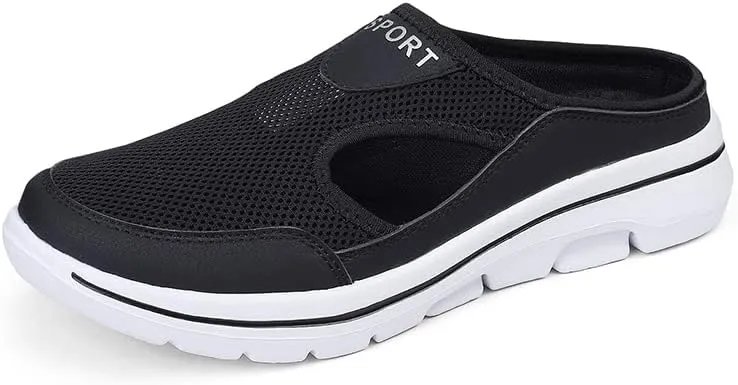 Men's House Slippers,Half Shoes For Men,Slip-on Mules,Slipons,Breathable mesh,Lightweight,Summer Shoe