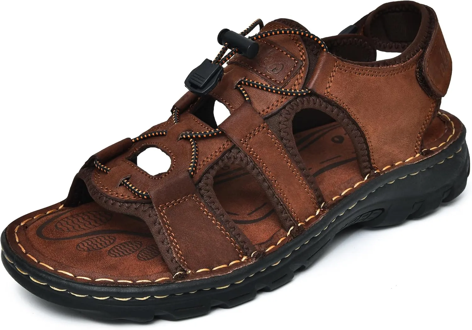 Mens Leather Sandals Athletic Fisherman Sandal Casual Summer Shoes for Men Outdoor