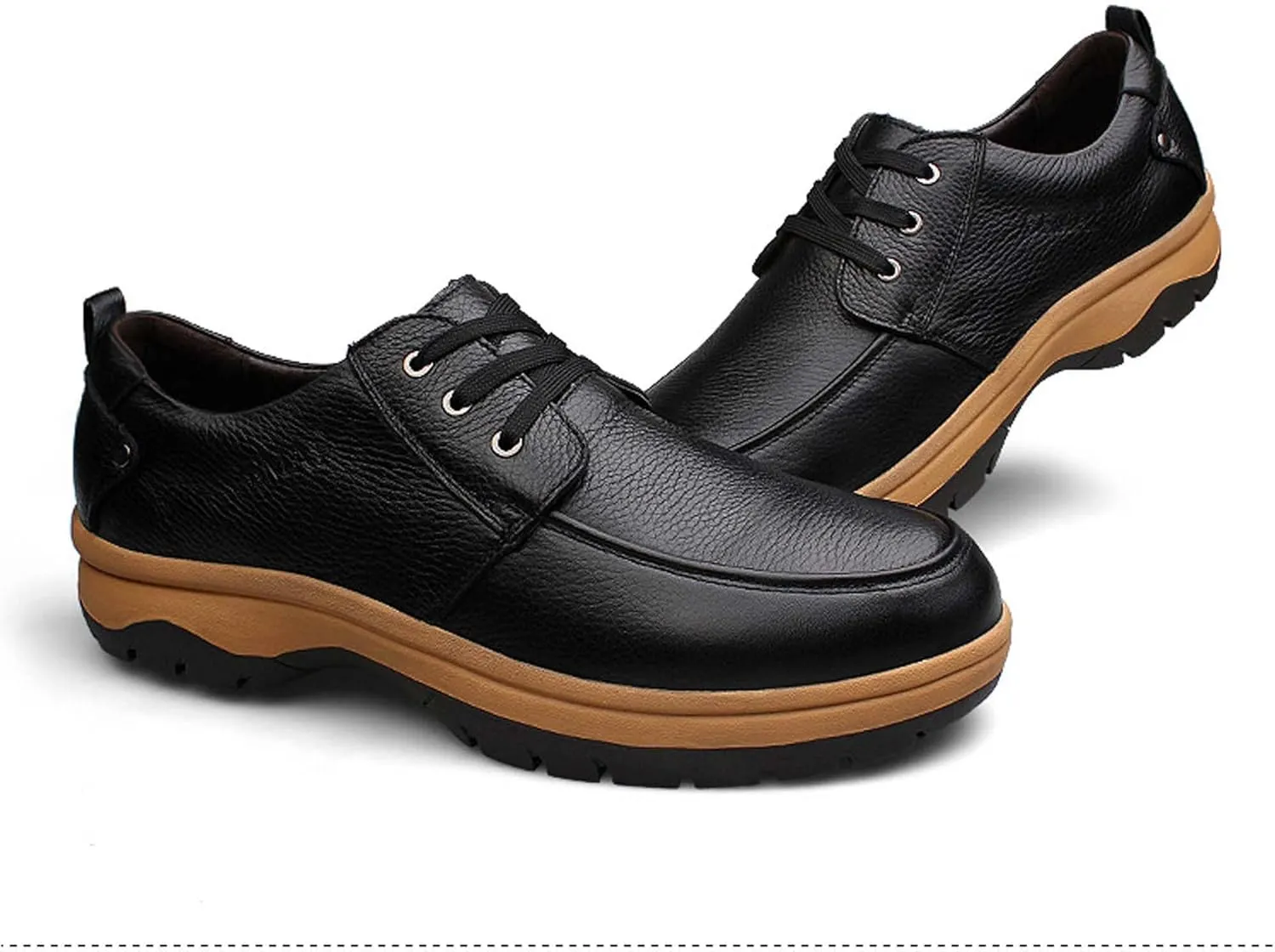 Mens Low Top Lace Up Casual Walking Shoes Rubber Soles Non Slip and Wear Resistant Outdoor Hiking Shoes Comfortable and Breathable Climbing Shoes Outdoor Forest Hunting Shoes Park Walking Shoes
