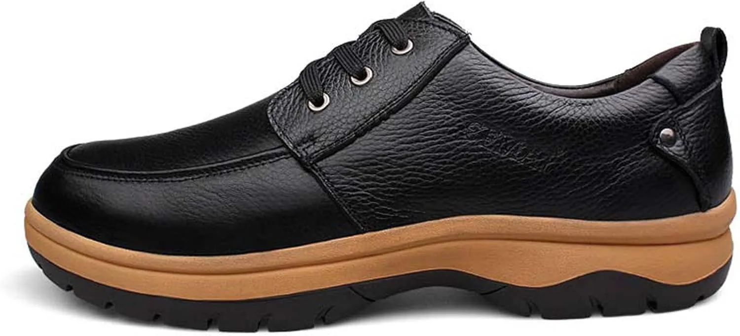 Mens Low Top Lace Up Casual Walking Shoes Rubber Soles Non Slip and Wear Resistant Outdoor Hiking Shoes Comfortable and Breathable Climbing Shoes Outdoor Forest Hunting Shoes Park Walking Shoes