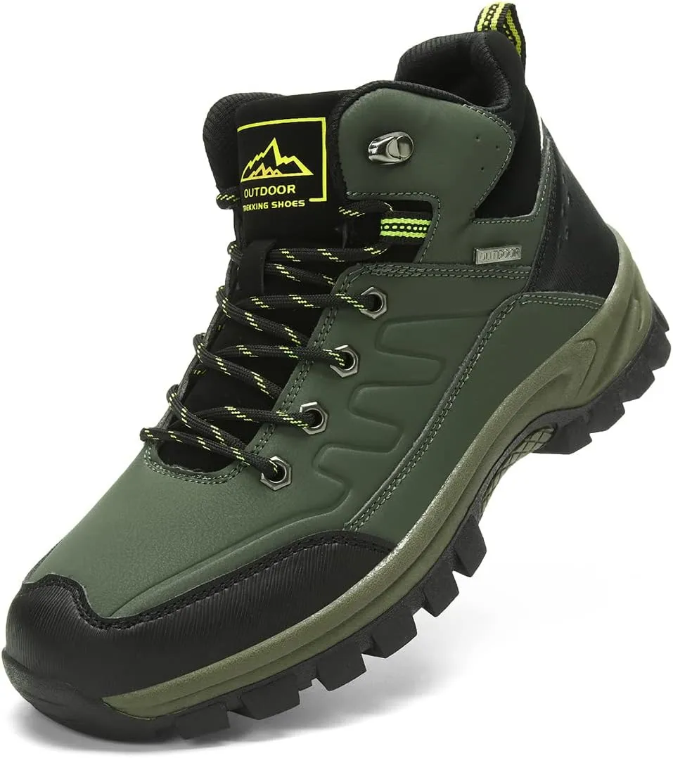 Men's Outdoor Athletic Boots Hiking Boots walking Travel High-Top Waterproof Boots Work Boots For Men