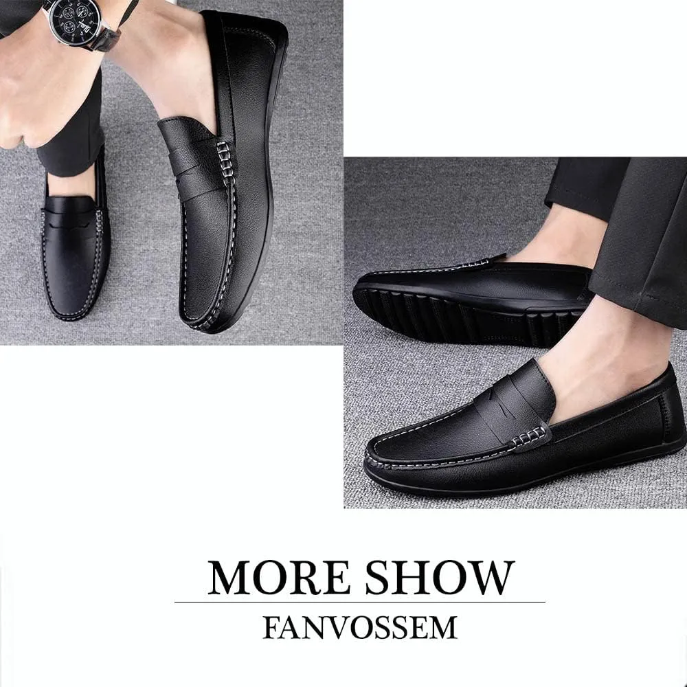 Men's Slip-On Dress Loafers Casual Lightweight Penny Shoes