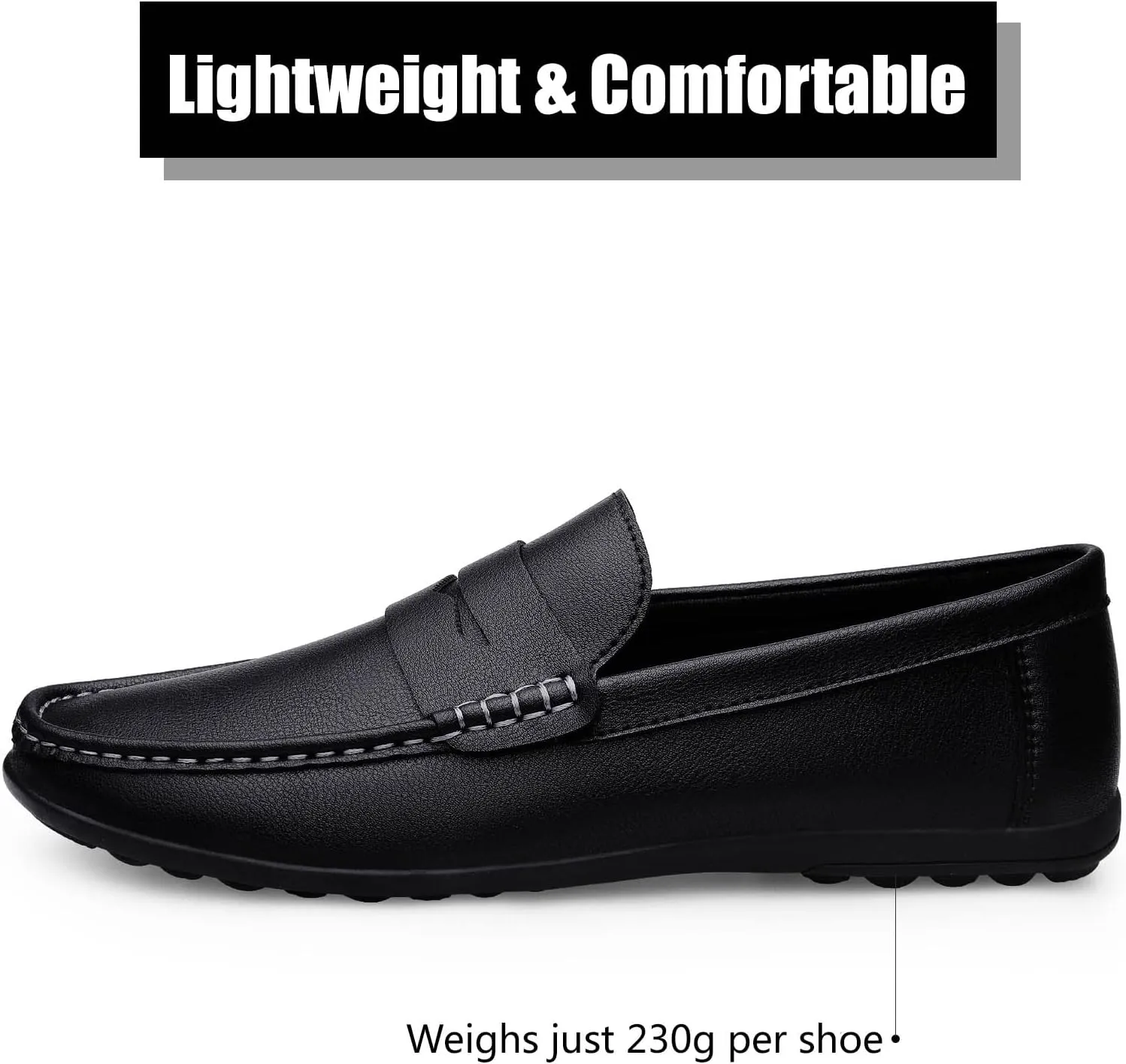 Men's Slip-On Dress Loafers Casual Lightweight Penny Shoes