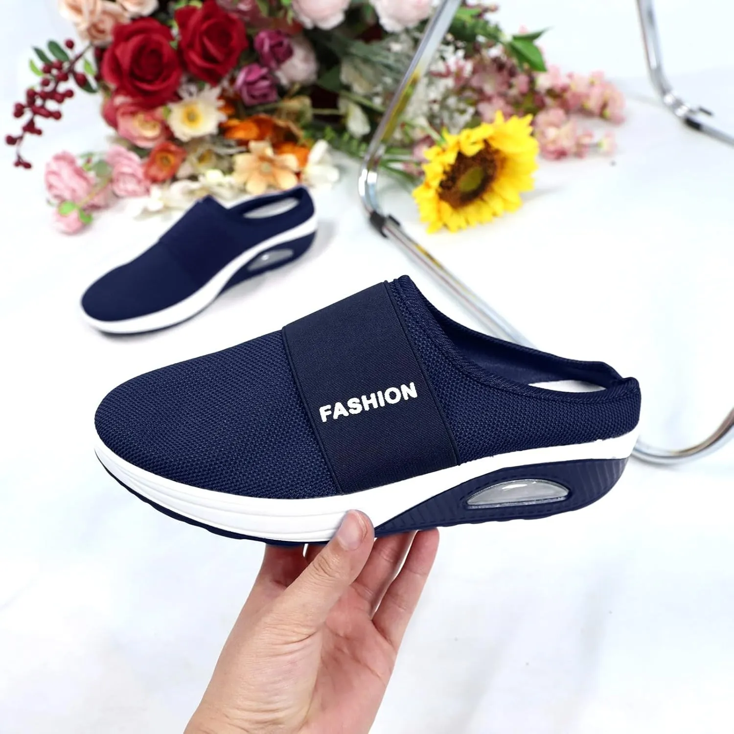Mens Slippers with Arch Support Casual Mules Non Slip Work Shoes Women Casual Brown Casual Shoes Fashion Sneakers 2025 Slip On Tennis Shoe Trainers Shoe