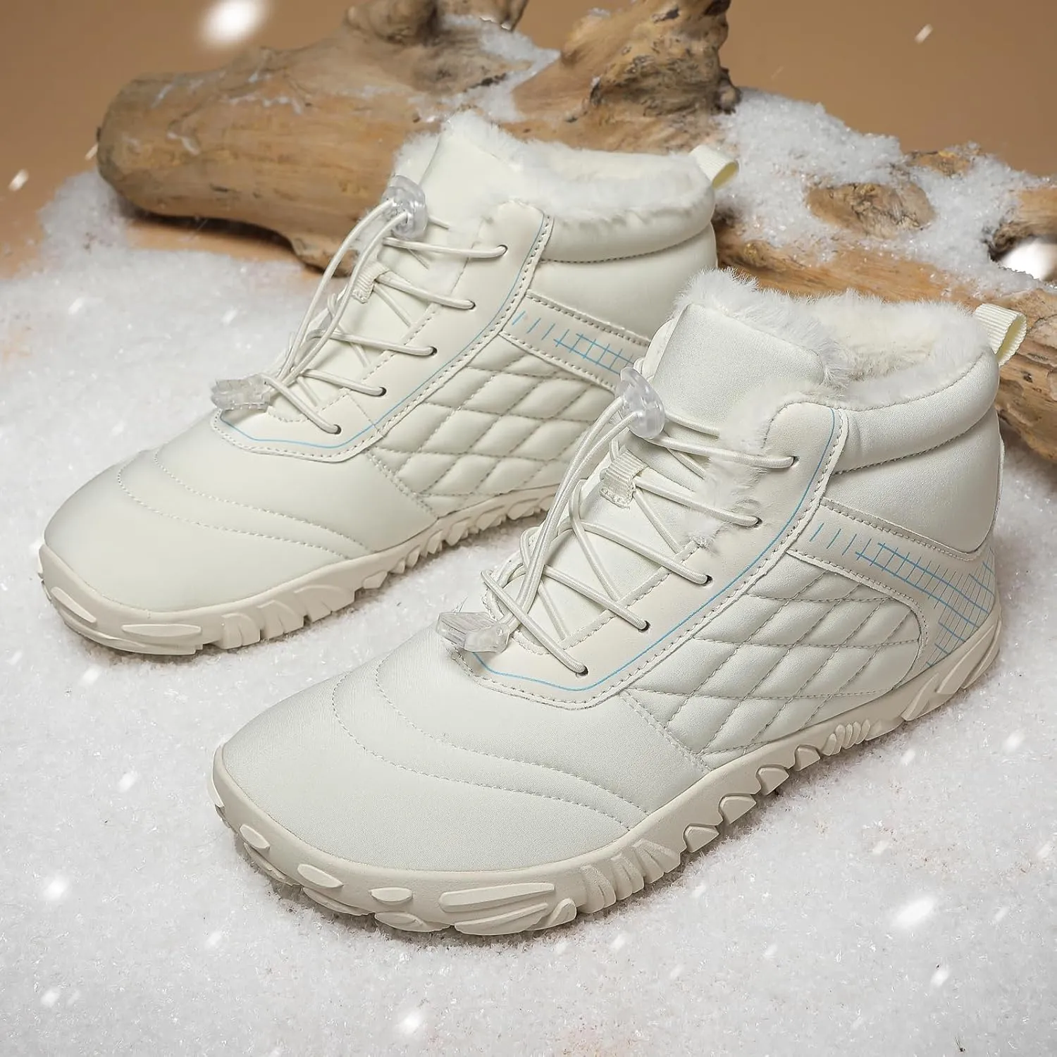 Mens Wide Shoes Toe Box Winter Cross Trainer Minimalist Anti Skid Shoes for Women Cotton Boots Sneakers Outdoor Ankle Boots Brown Black Green White