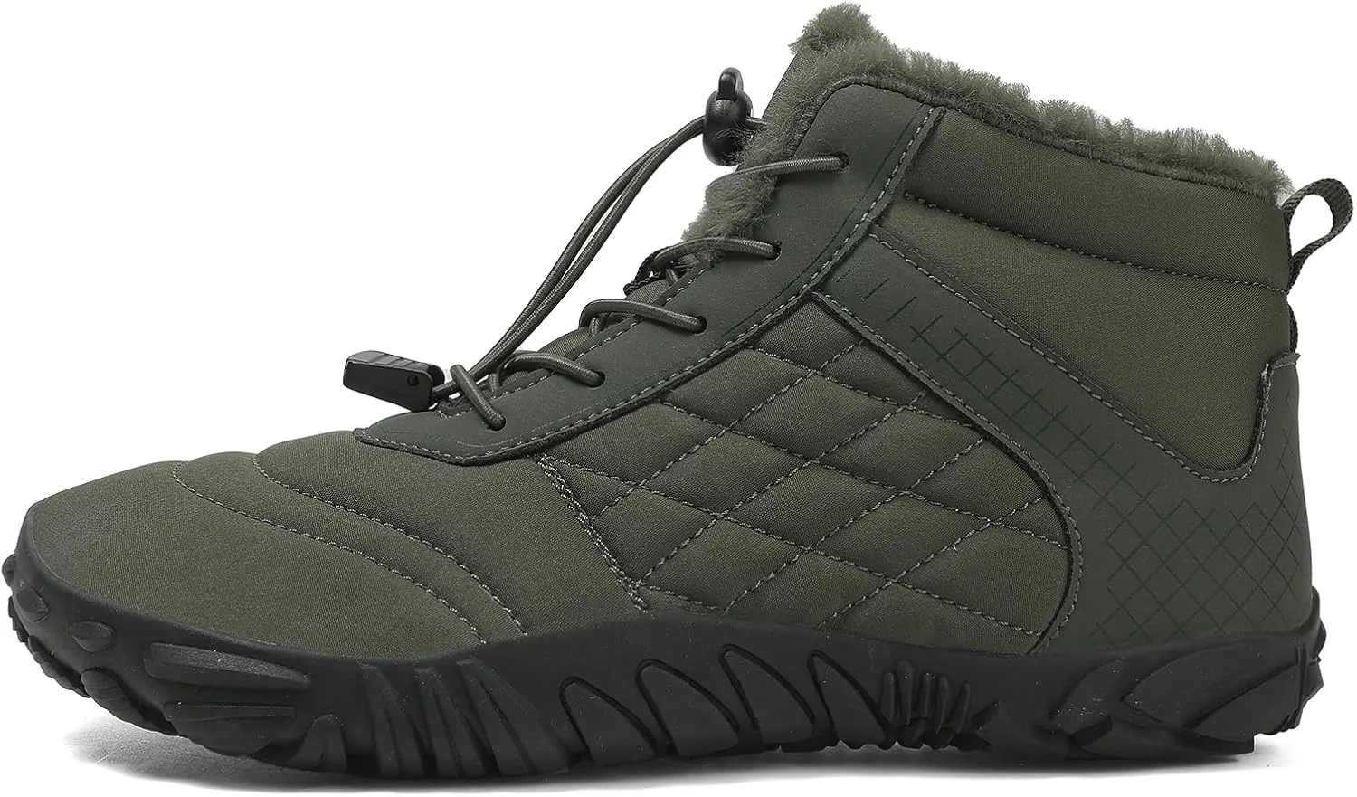Mens Wide Shoes Toe Box Winter Cross Trainer Minimalist Anti Skid Shoes for Women Cotton Boots Sneakers Outdoor Ankle Boots Brown Black Green White