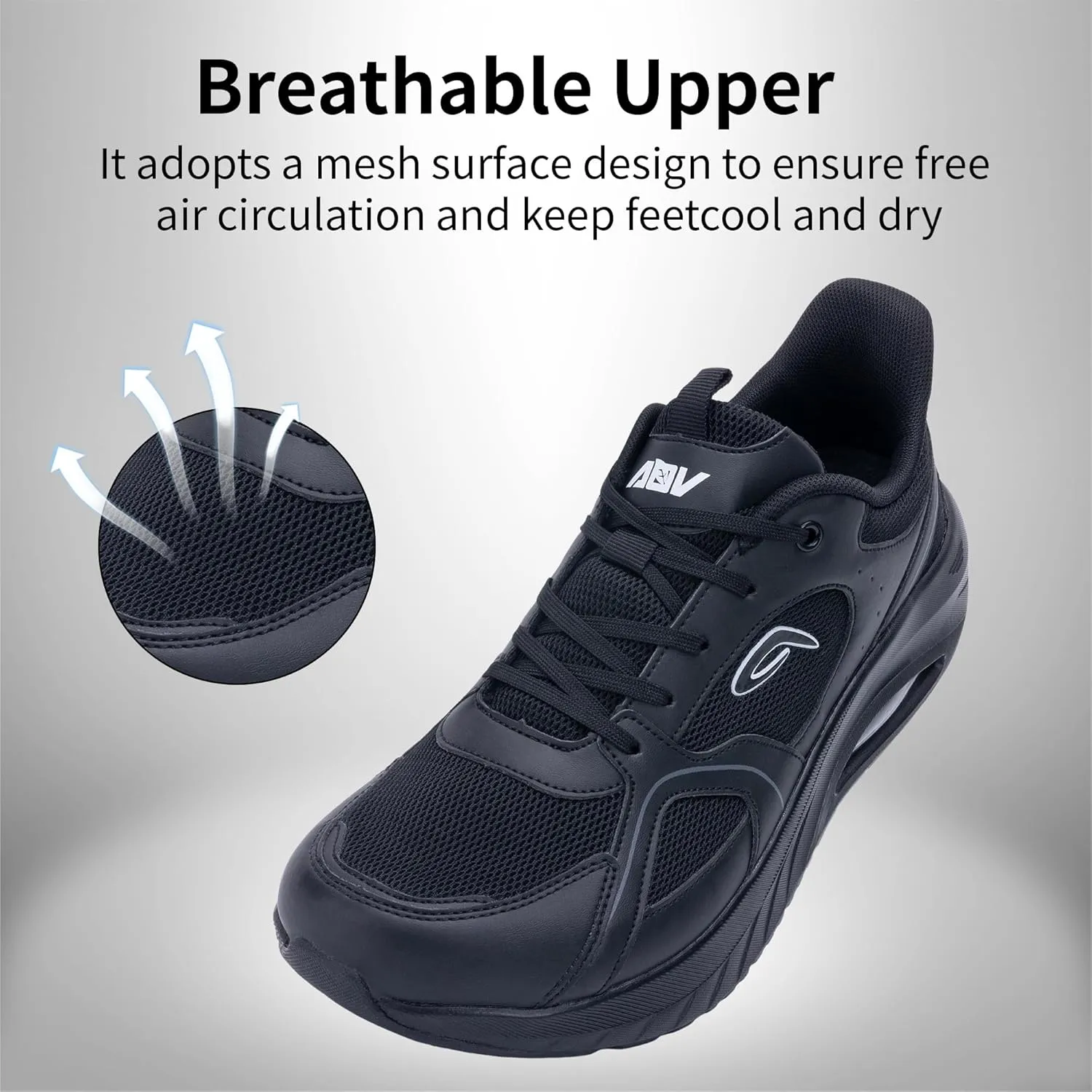 Mens Wide Toe Box Walking Shoes Arch Support Orthotic Tennis Running Sneakers for Plantar Fasciitis Relief US 8-13