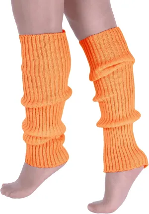 Milumia Women's Ribbed Knit Leg Warmers Y2K 80s Boot Long Socks