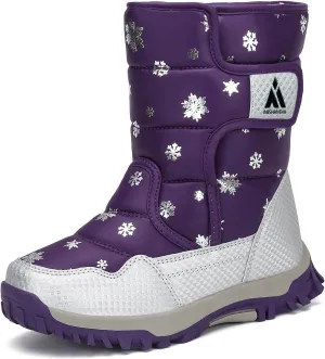 Mishansha Kids Snow Boots for Boys Girls Winter Boot Waterproof Warm Anti-Slip Cold Weather Shoes (Toddler/Little Kid/Big Kid)