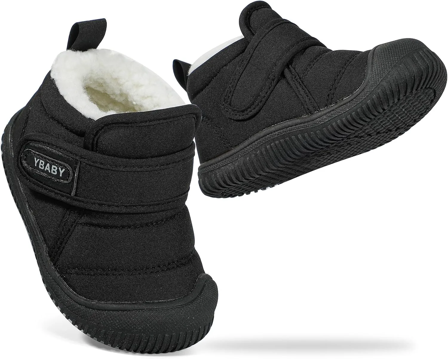 MK MATT KEELY Baby Winter Warm Shoes for Infant Boys Girls Toddler Plush Lining Snow Boots Soft Sole Non-Slip Walking Shoes Outdoor Faux Fur Booties