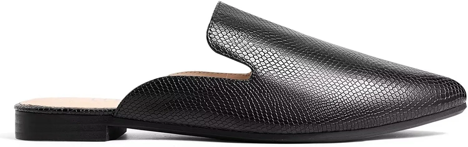 MUSSHOE Mules for Women Flats Comfortable Pointed Toe Women Mules