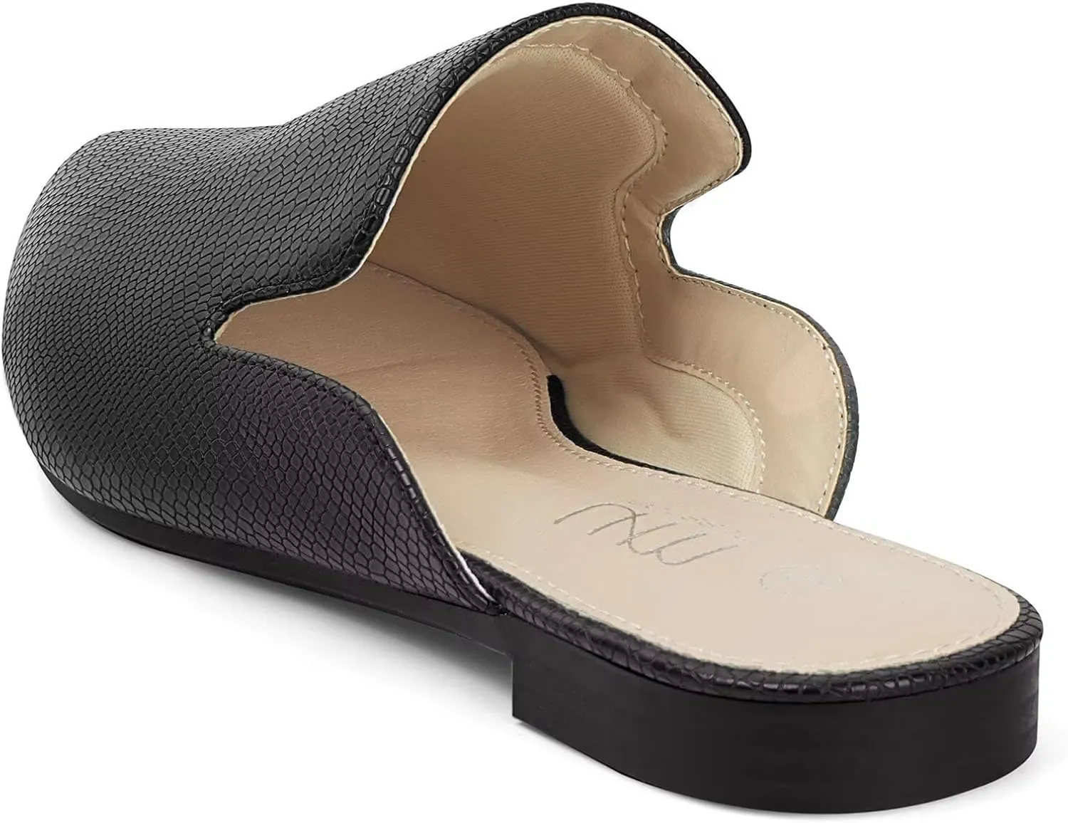 MUSSHOE Mules for Women Flats Comfortable Pointed Toe Women Mules